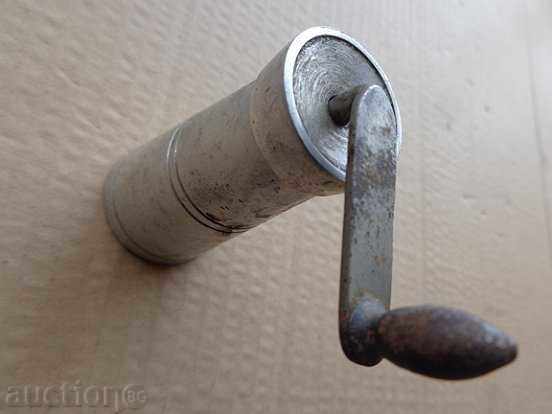 An old aluminum pepper mill, a mill, Bulgaria - 5