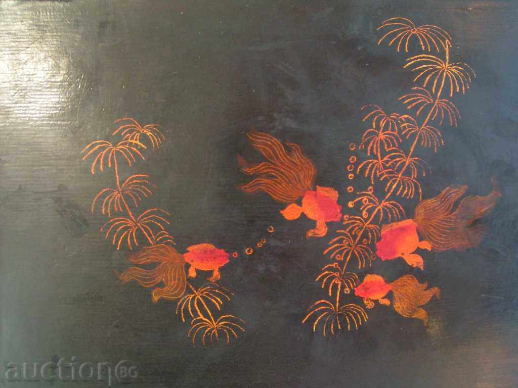 Antique Wooden Tray from Hong Kong with price 10.00 BGN | € 5.11 Antique Wooden Tray from Hong Kong with price 10.00 BGN | € 5.11