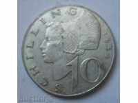 10 шилинга сребро Австрия 1958 - сребърна монета №6