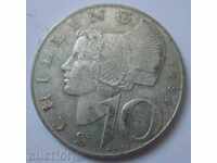 10 Shillings Silver Austria 1958 - Silver Coin #7