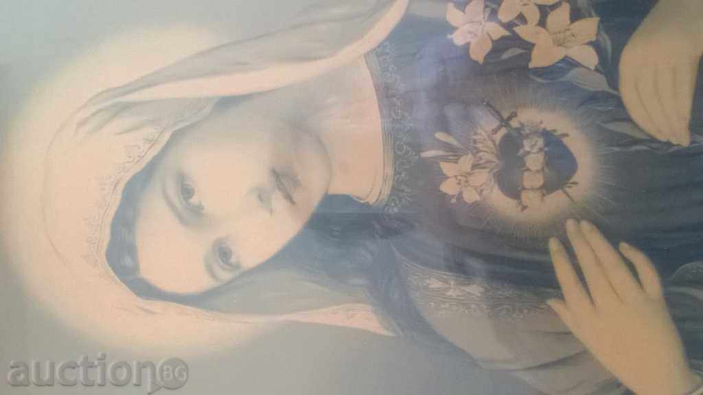 Delivery of OLD ICON - VIRGIN MARY - LITHOGRAPHY Delivery of OLD ICON - VIRGIN MARY - LITHOGRAPHY