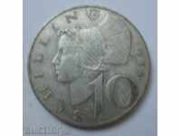 10 шилинга сребро Австрия 1959 - сребърна монета №4