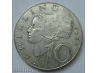 10 шилинга сребро Австрия 1967 - сребърна монета