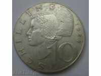10 Shilling Silver Austria 1970 - Silver Coin #2