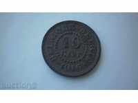 Germany 10 Cent 1916 Occupied Belgium - Rare Coin