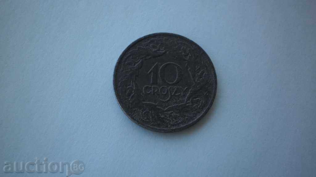 Germania 10 penny 1941-1923 Polonia Varșovia Ghetto