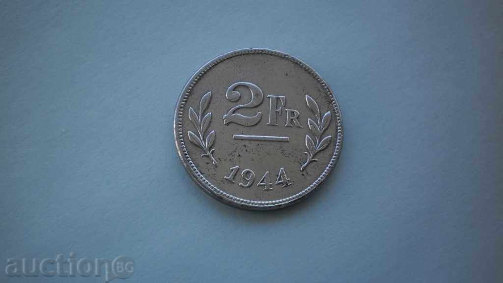 Γερμανία 2 φράγκα 1944 Κατεχόμενο Βέλγιο - Σπάνιο νόμισμα με τιμή € 5.11 | 9.99 BGN