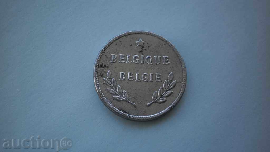 Germany 2 Francs 1944 Occupied Belgium - Rare Coin