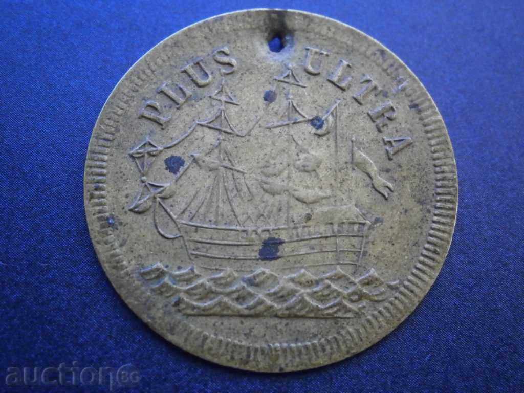 Livrarea Jeton german rar COIN PLUS ULTRA L.CHR.LAUERS SPIEL Livrarea Jeton german rar COIN PLUS ULTRA L.CHR.LAUERS SPIEL