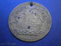 rare German token COIN PLUS ULTRA L.CHR.LAUERS SPIEL