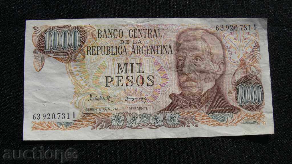 ARGENTINA 1000 peso 1976-1983g