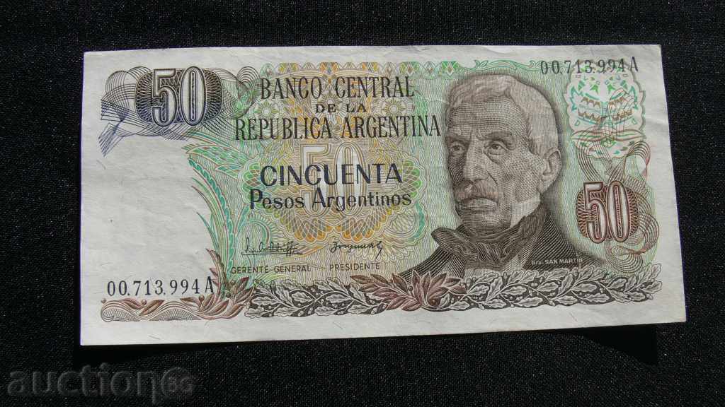 ARGENTINA 50 PES 1983 - 1985