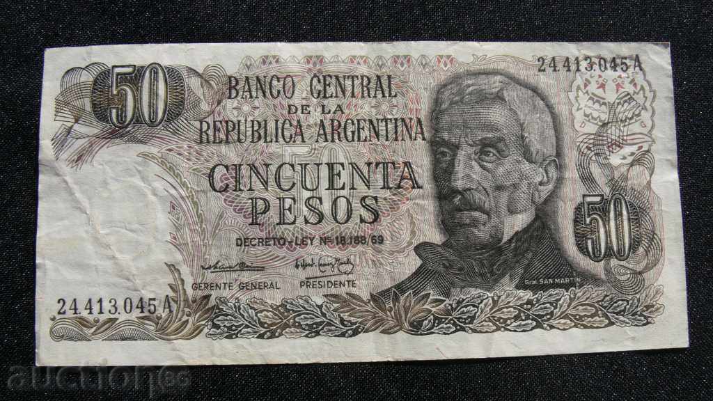 ARGENTINA 50 PESO 1972