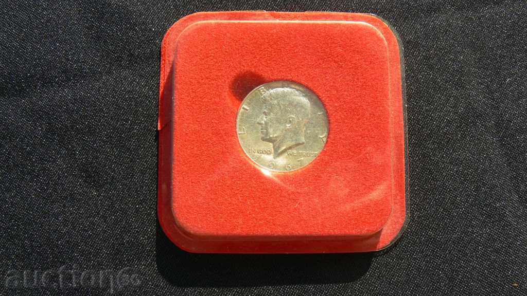 Auction  PLOVIN DOLLAR USA 1967 SREBRO