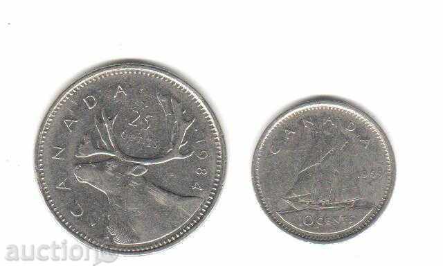 10 CENTA 1969 ΚΑΝΑΔΑΣ. ΚΑΙ 25 ΣΕΝΤ ΚΑΝΑΔΑΣ 1984 - 5 10 CENTA 1969 ΚΑΝΑΔΑΣ. ΚΑΙ 25 ΣΕΝΤ ΚΑΝΑΔΑΣ 1984 - 5