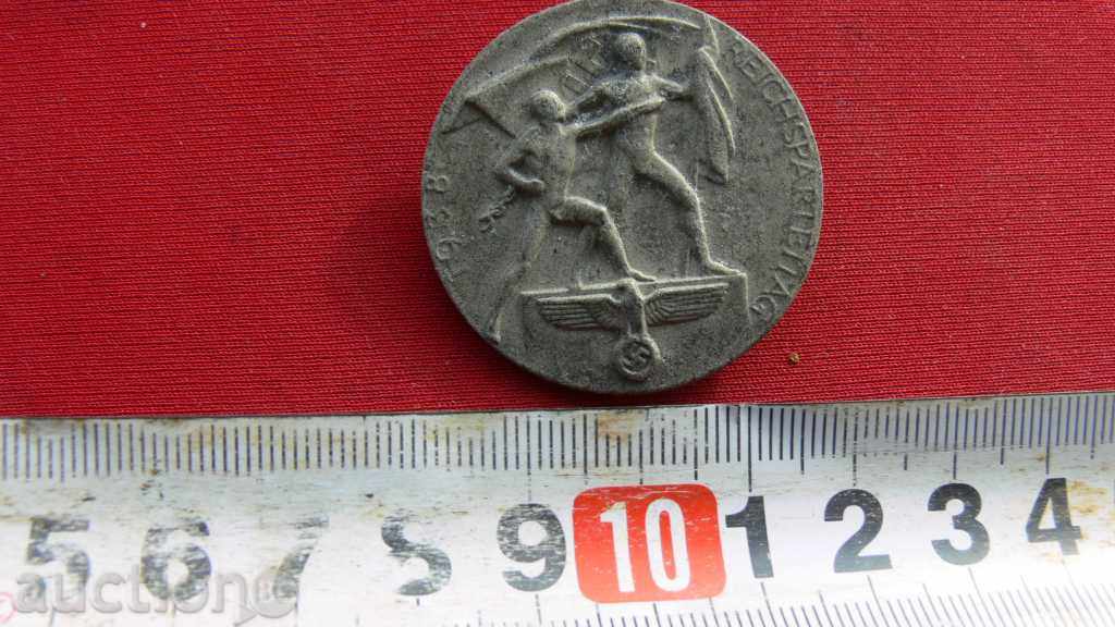 Auction 1938 Reichsparteitag Day Badge Auction 1938 Reichsparteitag Day Badge