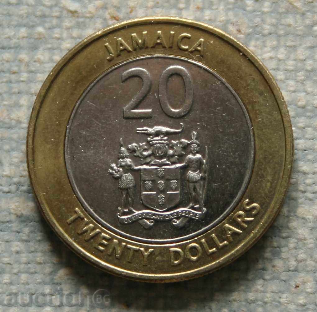 20 долара 2000 Ямайка  AUNC