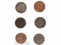 ЛОТ 6 монети Швейцарски батц