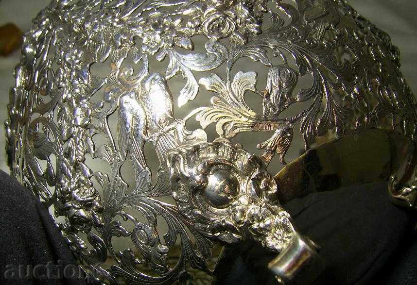 1890s Germany Silver Antique Fruit Bowl 638 Silver - 5 1890s Germany Silver Antique Fruit Bowl 638 Silver - 5