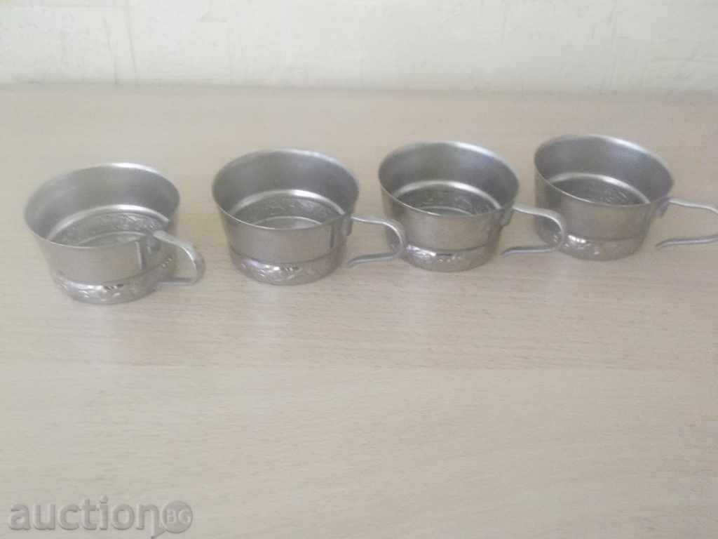 No * 1573 old metallic Russian podcasts-4 pieces-marking MNC with price 10.00 BGN | € 5.11 No * 1573 old metallic Russian podcasts-4 pieces-marking MNC with price 10.00 BGN | € 5.11