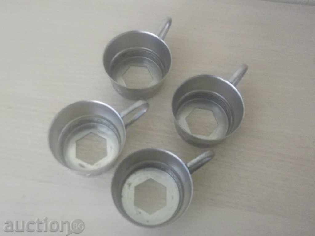 Delivery of No * 1573 old metallic Russian podcasts-4 pieces-marking MNC Delivery of No * 1573 old metallic Russian podcasts-4 pieces-marking MNC