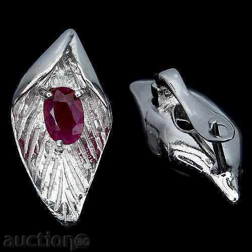ANGEL WINGS DESIGNER EARRINGS NATURAL RUBIES with price 530.00 BGN | € 270.98