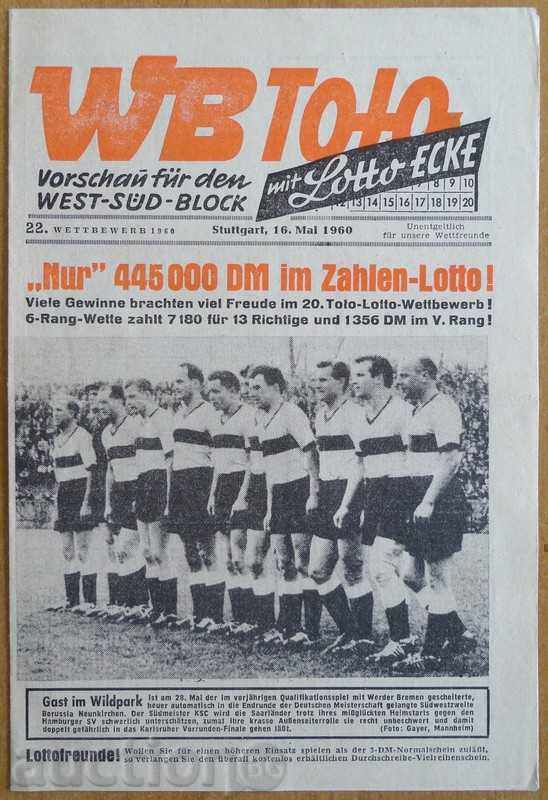 1960 West German Football Edition