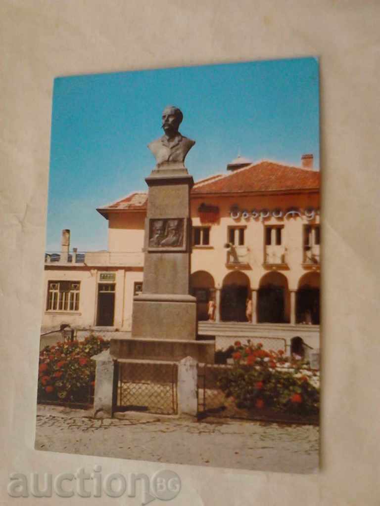 Postcard Kotel The monument of GS Rakovski 1980