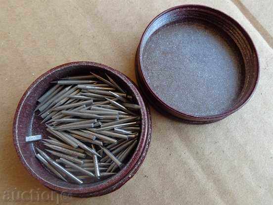 Παράδοση Κουτί βελόνες των παλαιών φωνογράφου πλατό πλάκες Παράδοση Κουτί βελόνες των παλαιών φωνογράφου πλατό πλάκες