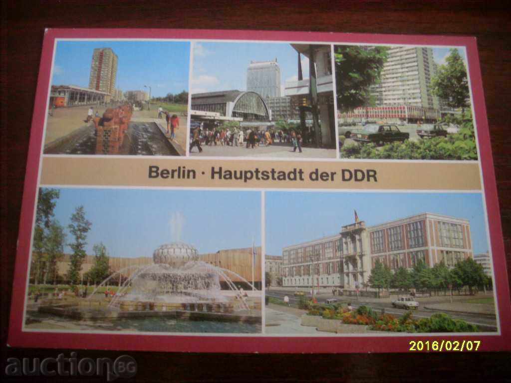 STAR POSTED CARD GDR BERLIN