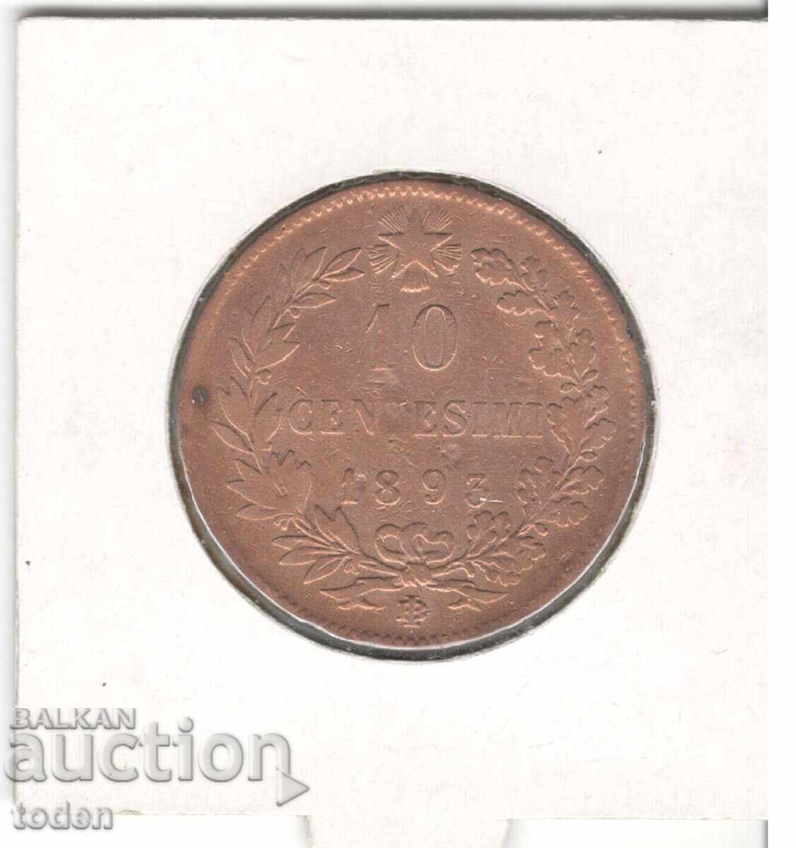 Аукцион Italy-10 Centesimi-1893 BI-KM# 27-Umberto I