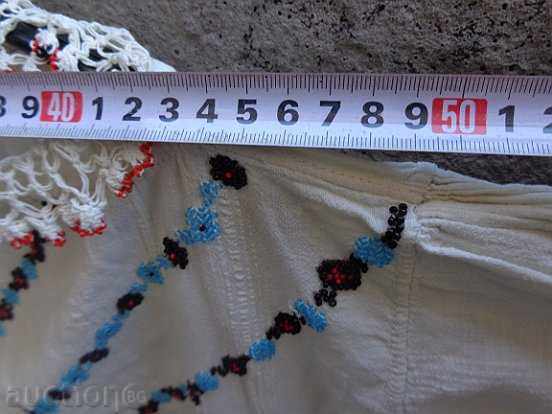 Стара булчинска риза с мъниста и дантела от чеиз,  носия - 7