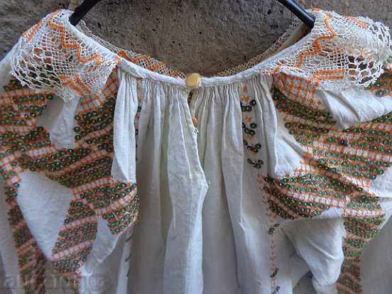 Old bridal shirt with beads, sequins and lace of chees with price 179.00 BGN | € 91.52 Old bridal shirt with beads, sequins and lace of chees with price 179.00 BGN | € 91.52