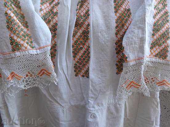 Old bridal shirt with beads, sequins and lace of chees - 5 Old bridal shirt with beads, sequins and lace of chees - 5