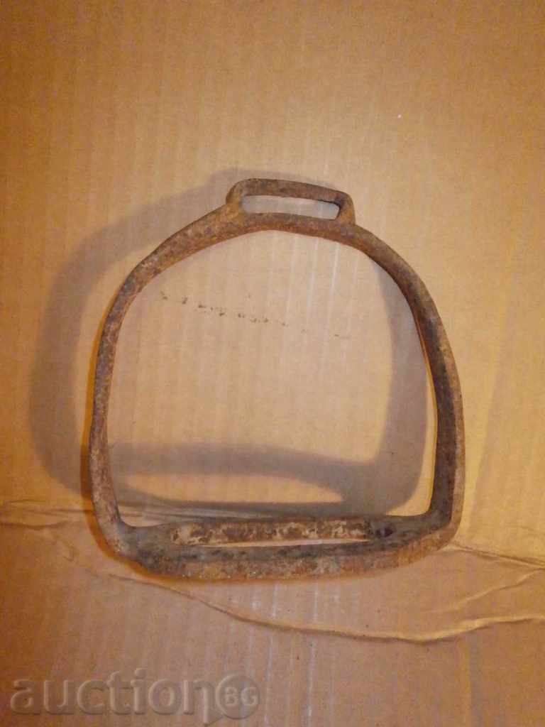 Delivery of an ancient wrought primitive stirrup Delivery of an ancient wrought primitive stirrup