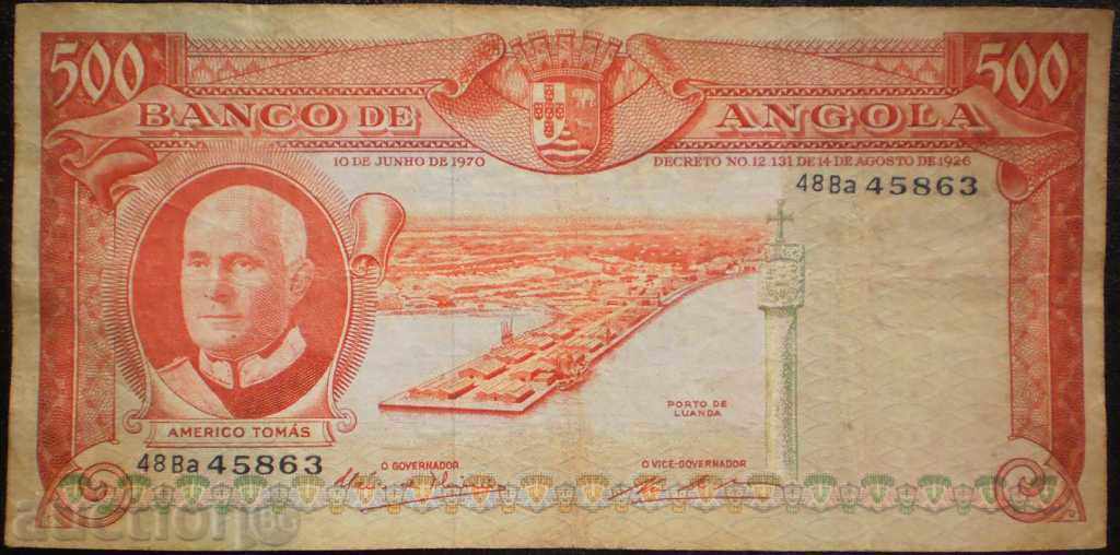 ANGHOLA 500 Esc -1970g -VF-RARE cu preț € 10.23 | 20.01 BGN