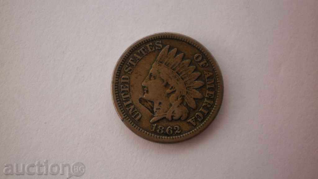Statele Unite ale Americii 1 cent 1862 moneda destul de rare cu preț € 17.90 | 35.01 BGN