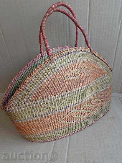 Livrarea doamnelor vechi sac de plajă, coș de la regimul socialist