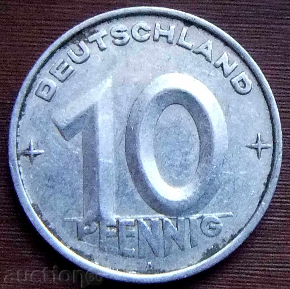 DDR 10 pfennig 1953 A
