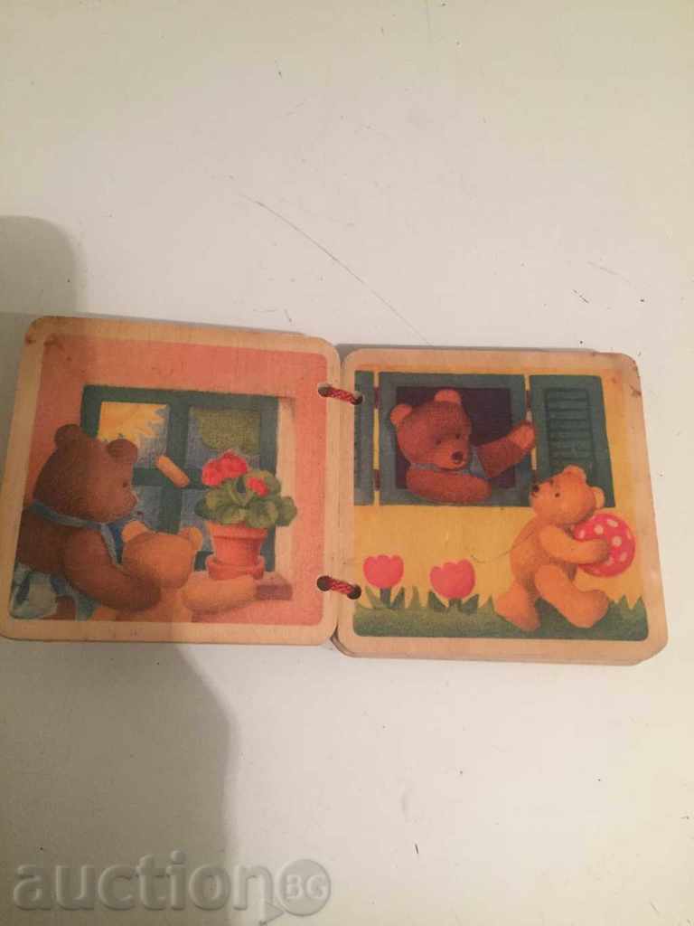 old wooden booklet with price € 5.00 | 9.78 BGN