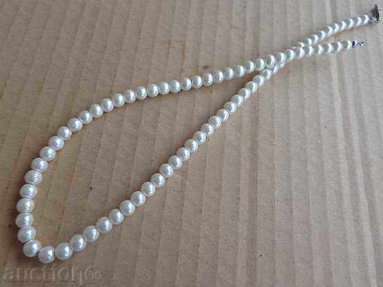 Old pearl necklace, necklace, jewelery, jewel
