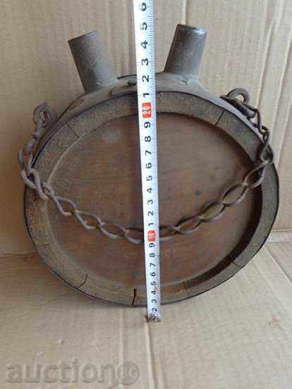 Old horse bucket, bucket, barrel, wooden, pavour with price 76.00 BGN | € 38.86