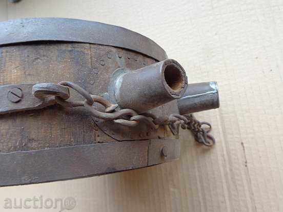 Old horse bucket, bucket, barrel, wooden, pavour - 6