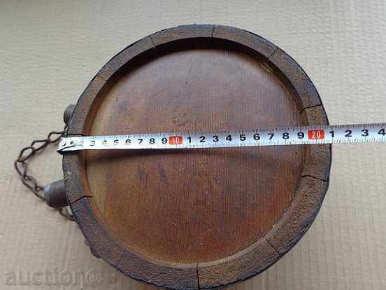 Old horse bucket, bucket, barrel, wooden, pavour - 7