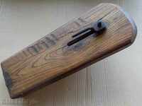 Vechi instrument clemă de lemn sacadat, menghină de lemn