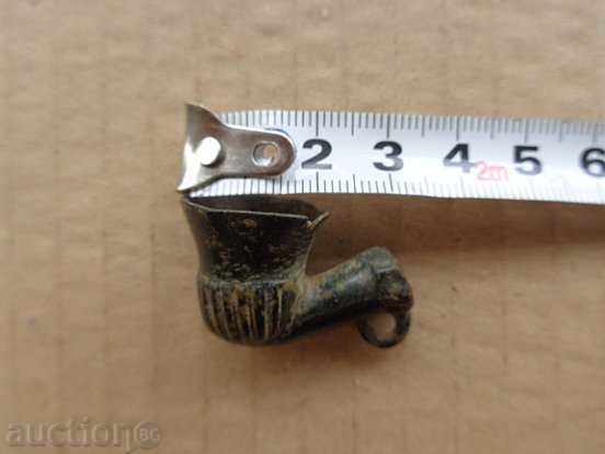 Auction Ottoman bronze pipe for opium, camouflage, cigarette, tobacco Auction Ottoman bronze pipe for opium, camouflage, cigarette, tobacco