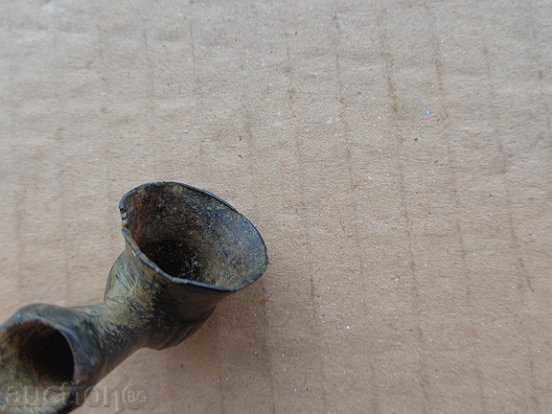 Delivery of Ottoman bronze pipe for opium, camouflage, cigarette, tobacco Delivery of Ottoman bronze pipe for opium, camouflage, cigarette, tobacco