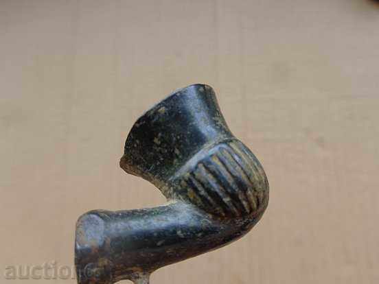 Ottoman bronze pipe for opium, camouflage, cigarette, tobacco - 6 Ottoman bronze pipe for opium, camouflage, cigarette, tobacco - 6