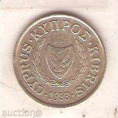 + Cyprus 10 cents 1991 with price 0.60 BGN | € 0.31