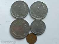 5 pieces of Turkish coins
